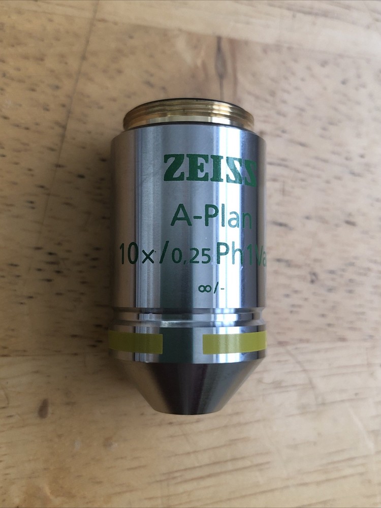 Zeiss A-Plan 10x Microscope Objective Ph1 Var1 Varel Infinity Nice