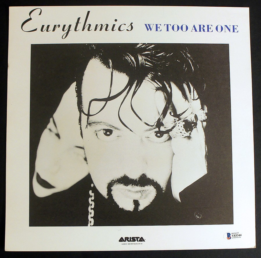 Beckett COA - ANNIE LENNOX SIGNED Insert + New Vinyl - We Too Are One Eurythmics