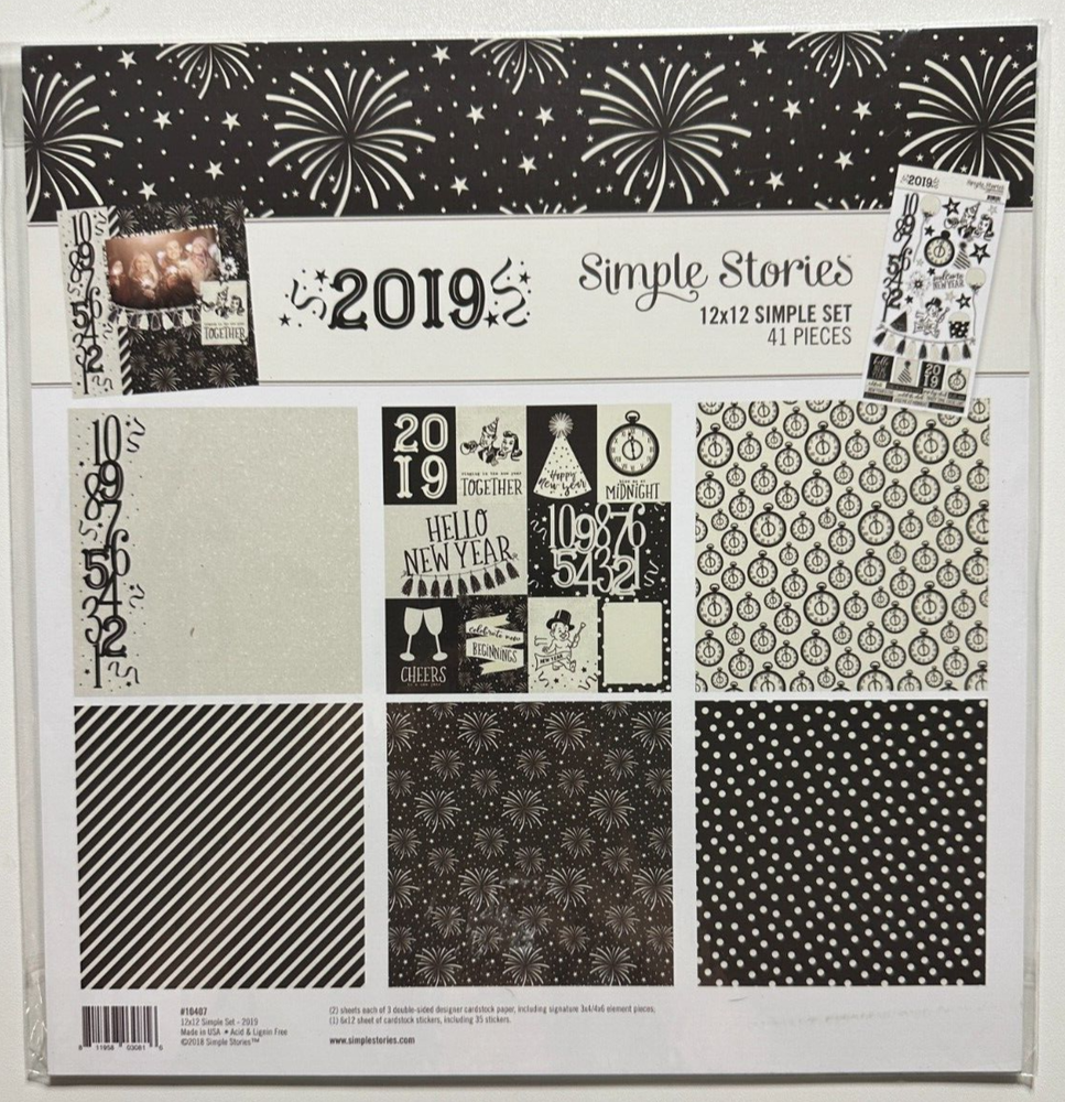 Simple Stories 12 x 12 Simple Sets-Multiple Variations Available-You Choose