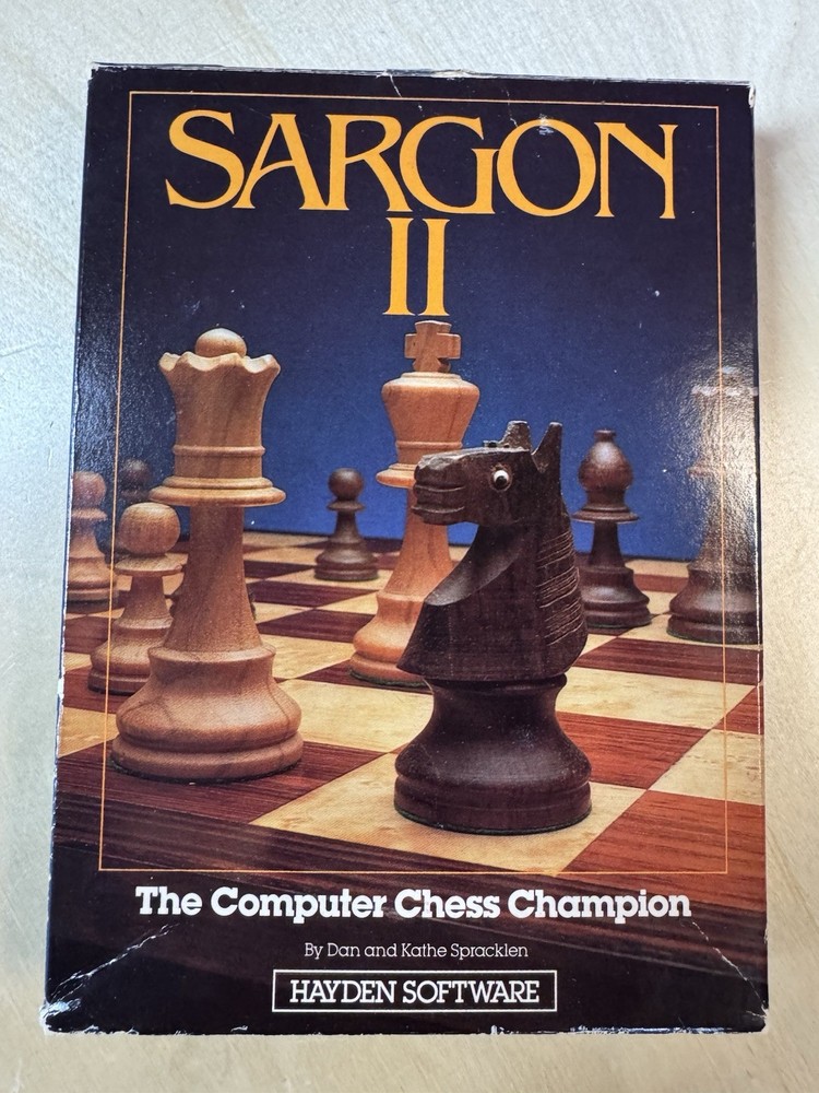 Hayden Software Sargon II Chess for Atari with Manual & Floppy Disk