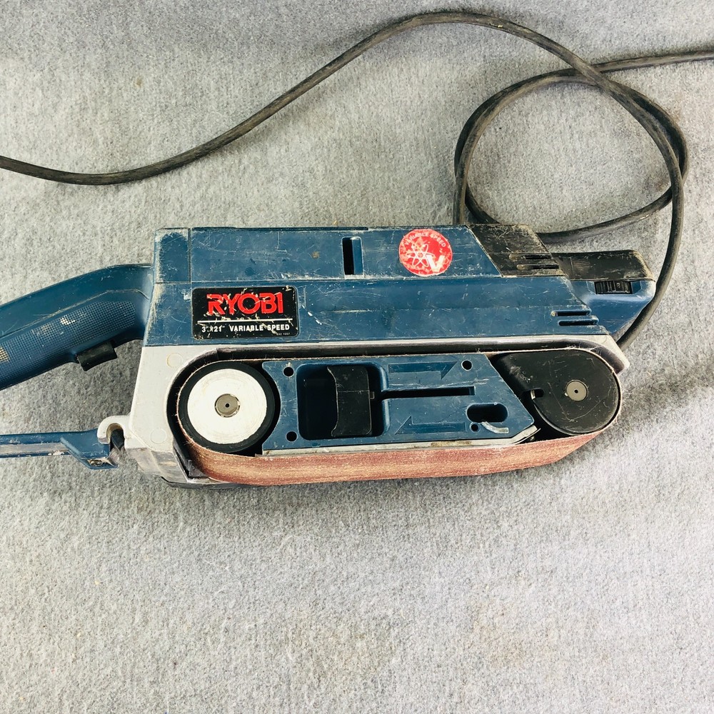 Ryobi BE-321 Variable Speed Belt Sander Belt Size 3" x 21" Tested