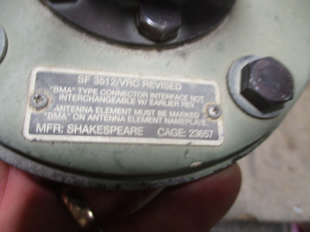 Used NICE Shakespeare SF-3512/VRC Antenna Spring Base w/Sugar Scoop Mount