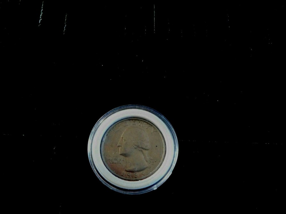 1989 D Washington Quarter Reverse Broken Die Break Error Coin
