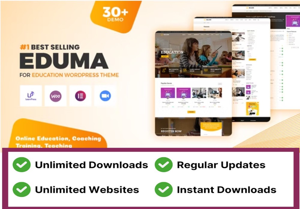 Eduma 5.5.5 - Education Wordpress Theme Websites GPL