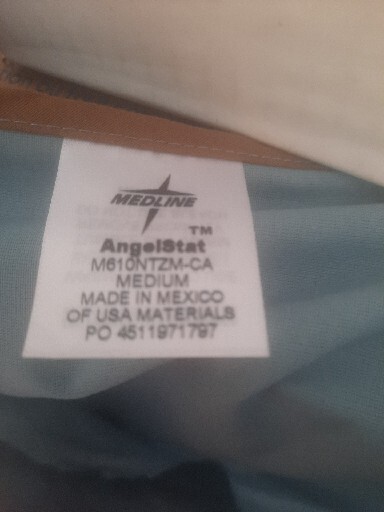 Medline Angel Stat Scrub Top Misty Reversible