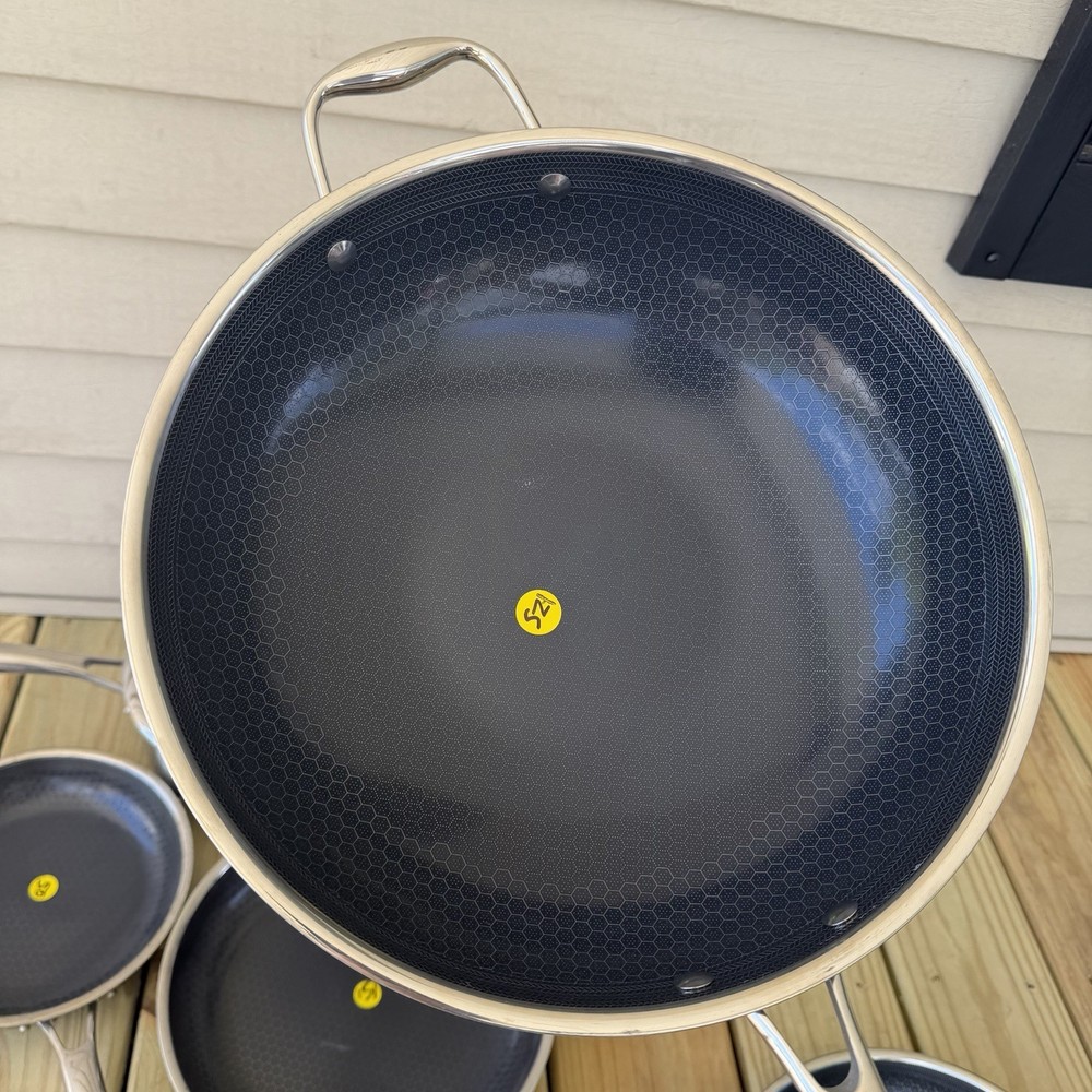 Hexclad Hybrid Cookware 6 Piece Set Preowned Great Condition