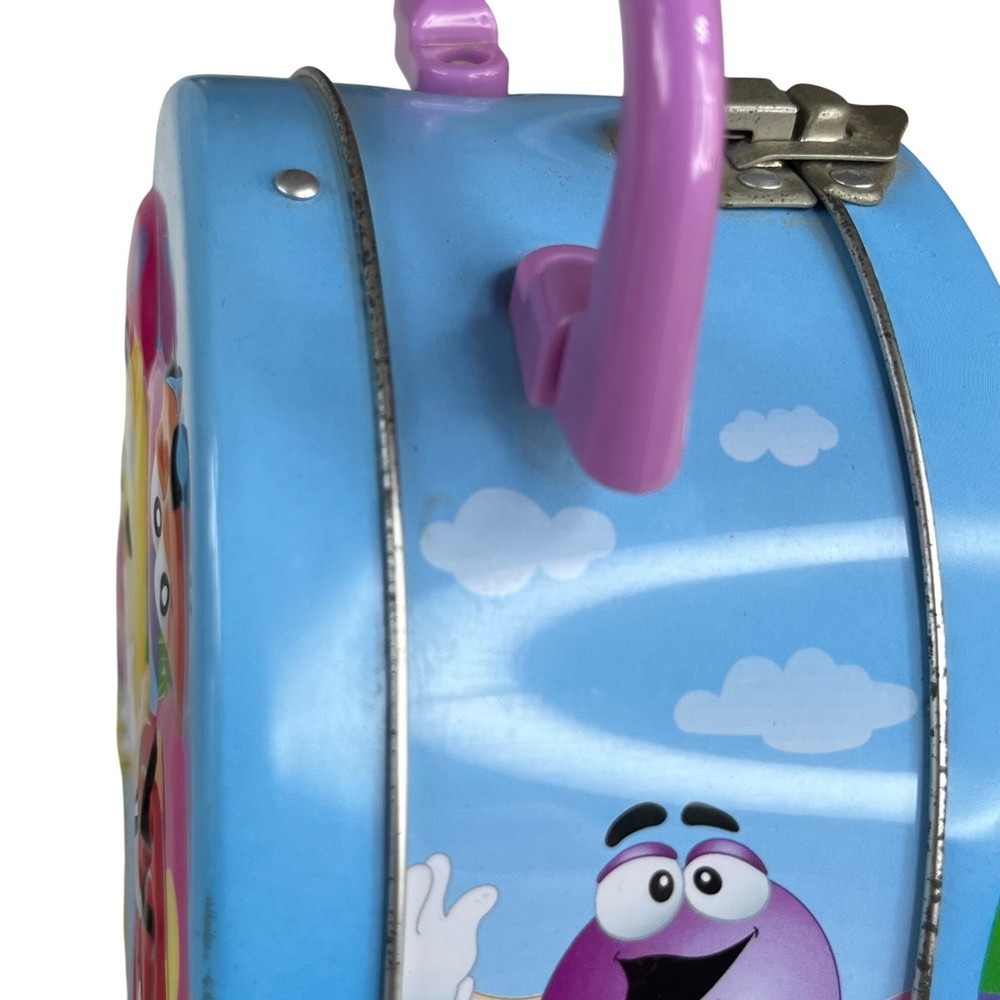 M&Ms Easter Themed Tin Lunch Box Handle Blue