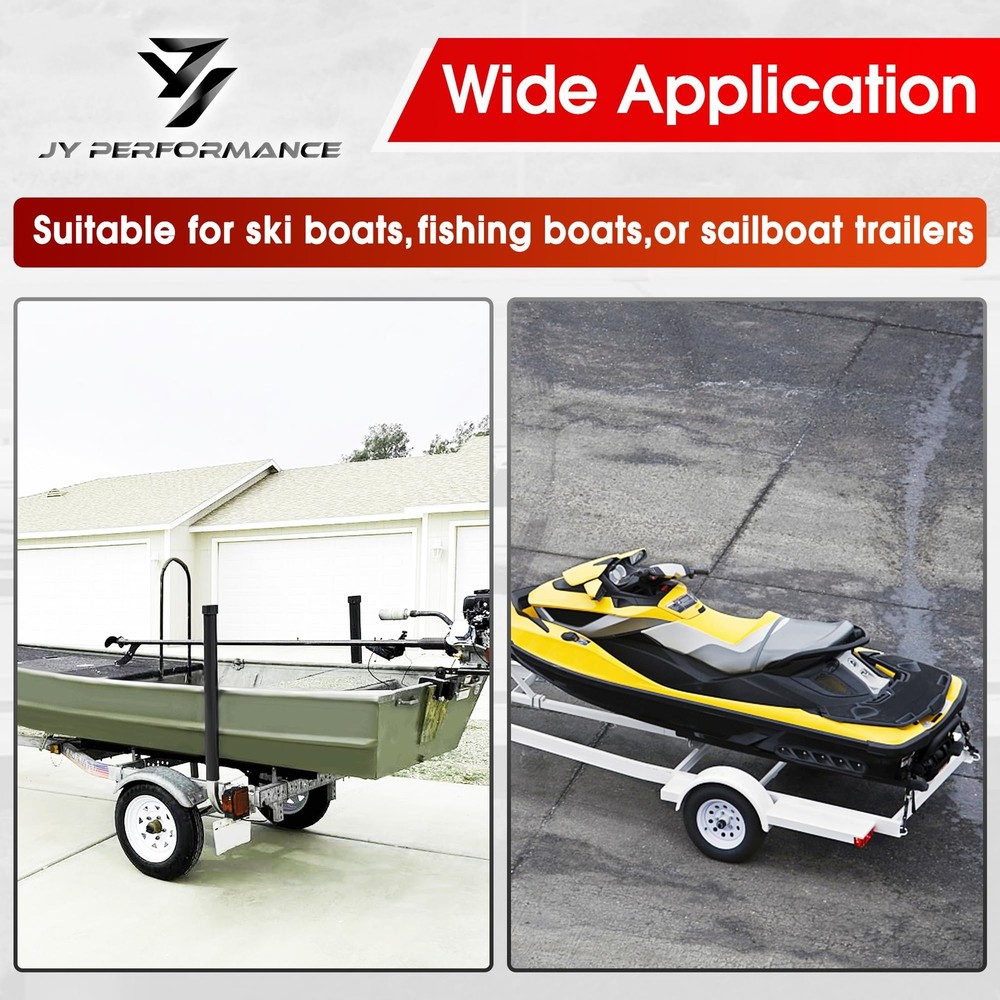 Boat Trailer Guide-ons, 40/48 Adjustable, 2PCS Rustproof Electro-Galvanized S...