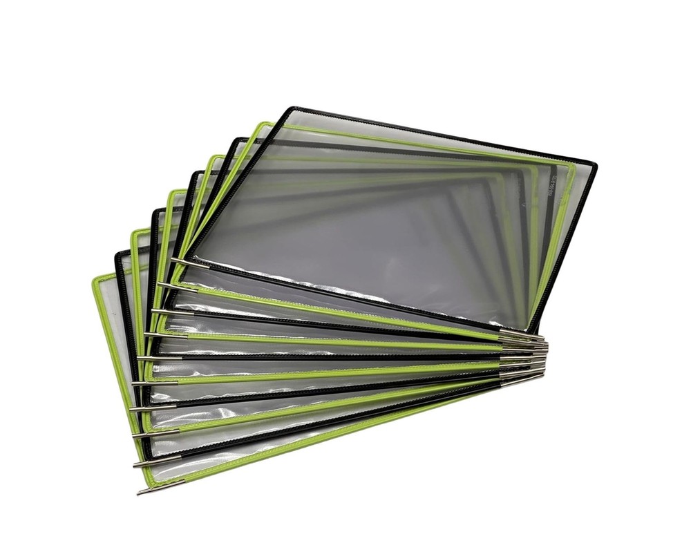 Wall Mount Reference System with 10 Double-Sided Green & Black-Framed Display...