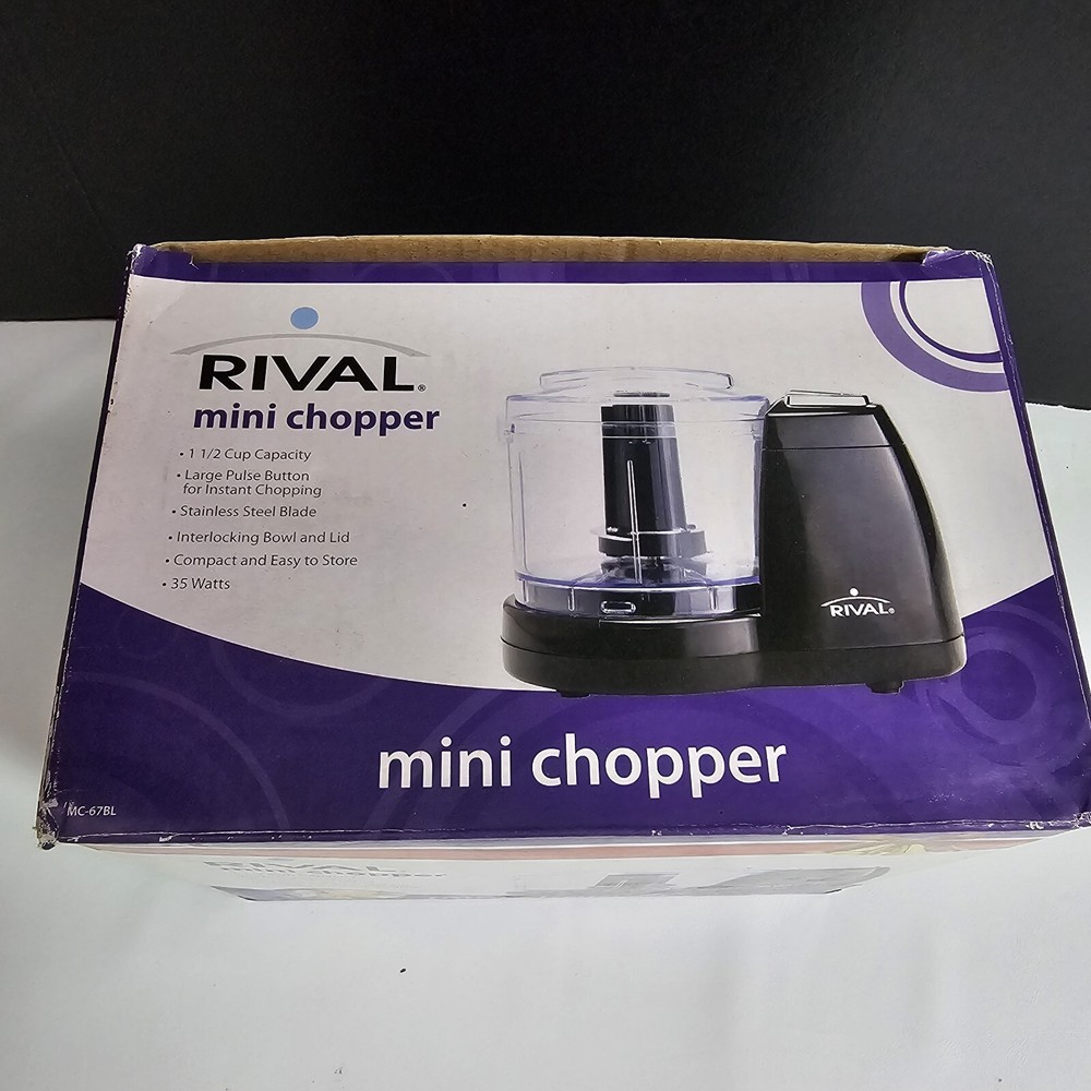 Rival Mini Chopper 2 Cup Capacity 35 Watts New Open Box