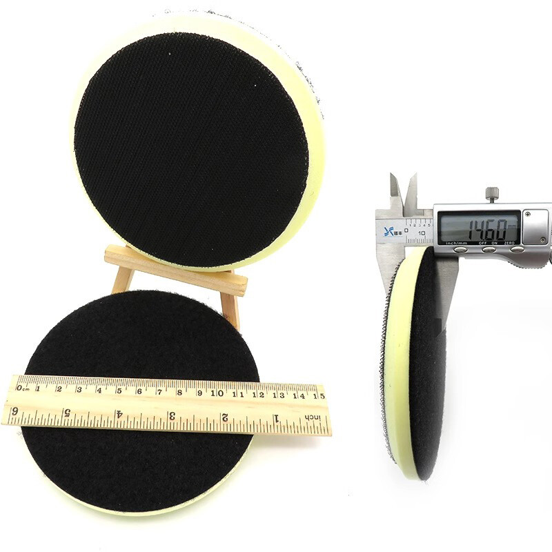 5" PU Foam Chamfering Sponge Interface Pad Hook & Loop Polishing Buffing Backing