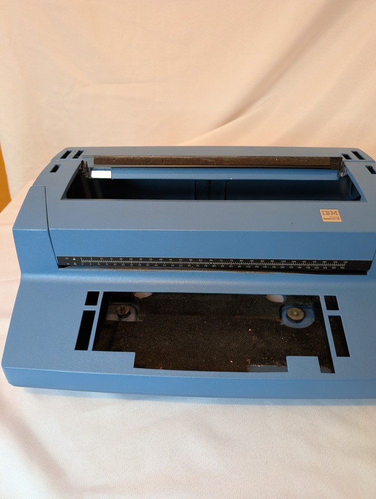 IBM Selectric Typewriter II EMPTY Case shell Blue PARTS ONLY