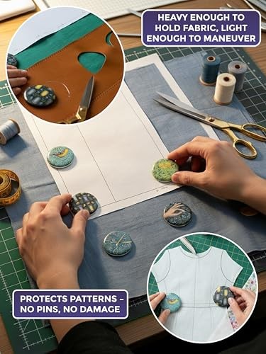 Pattern Weight Set – Scratch-Resistant Fabric Weights for Secure TQB - Donuts
