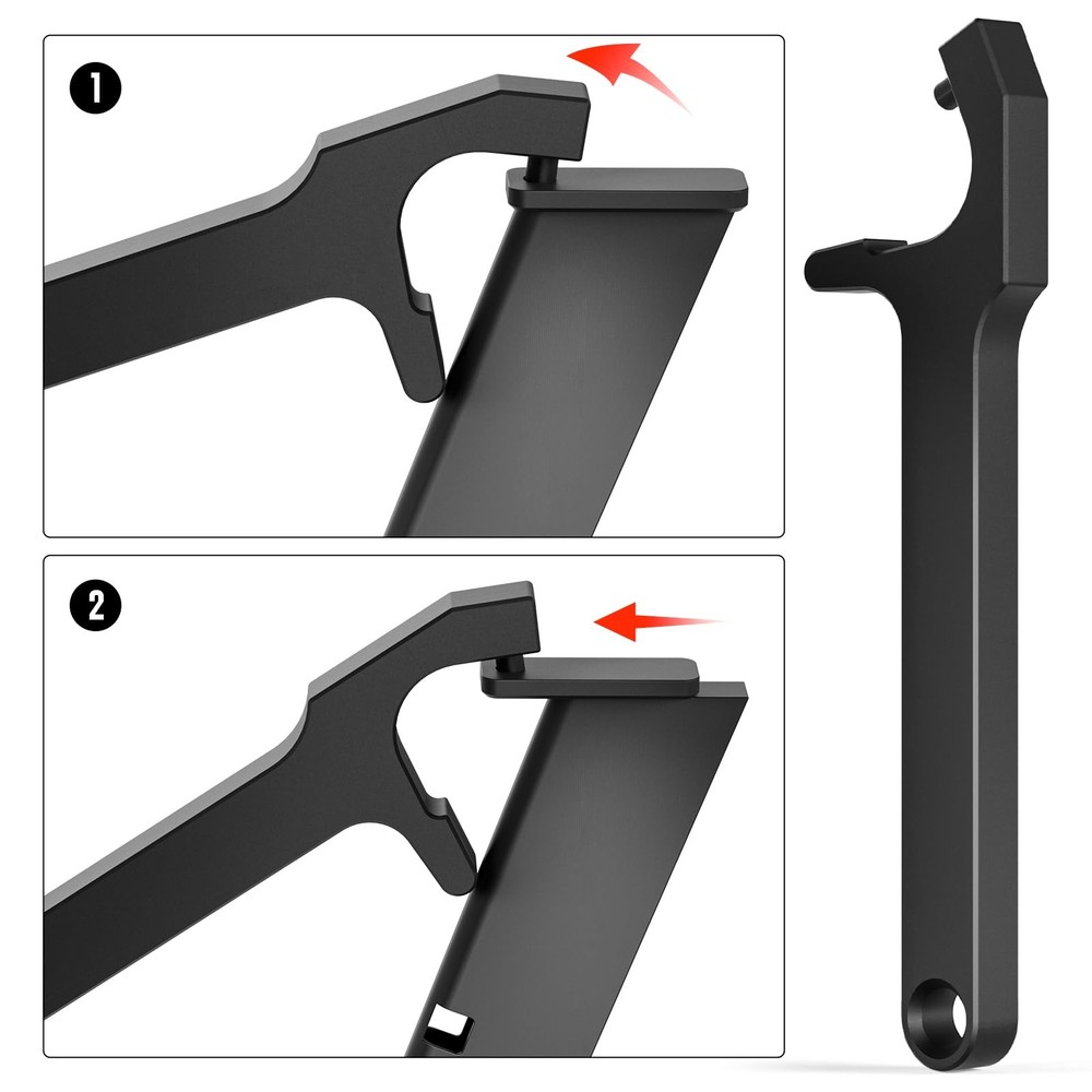 2-in-1 Tool Kit for Glock with Front Sight Remove, Magazine Silver