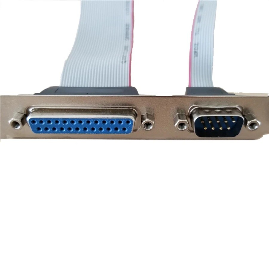 Mainboard mainboard Parallel LPT Print + RS232 db9 db25 Com Port bracket cable