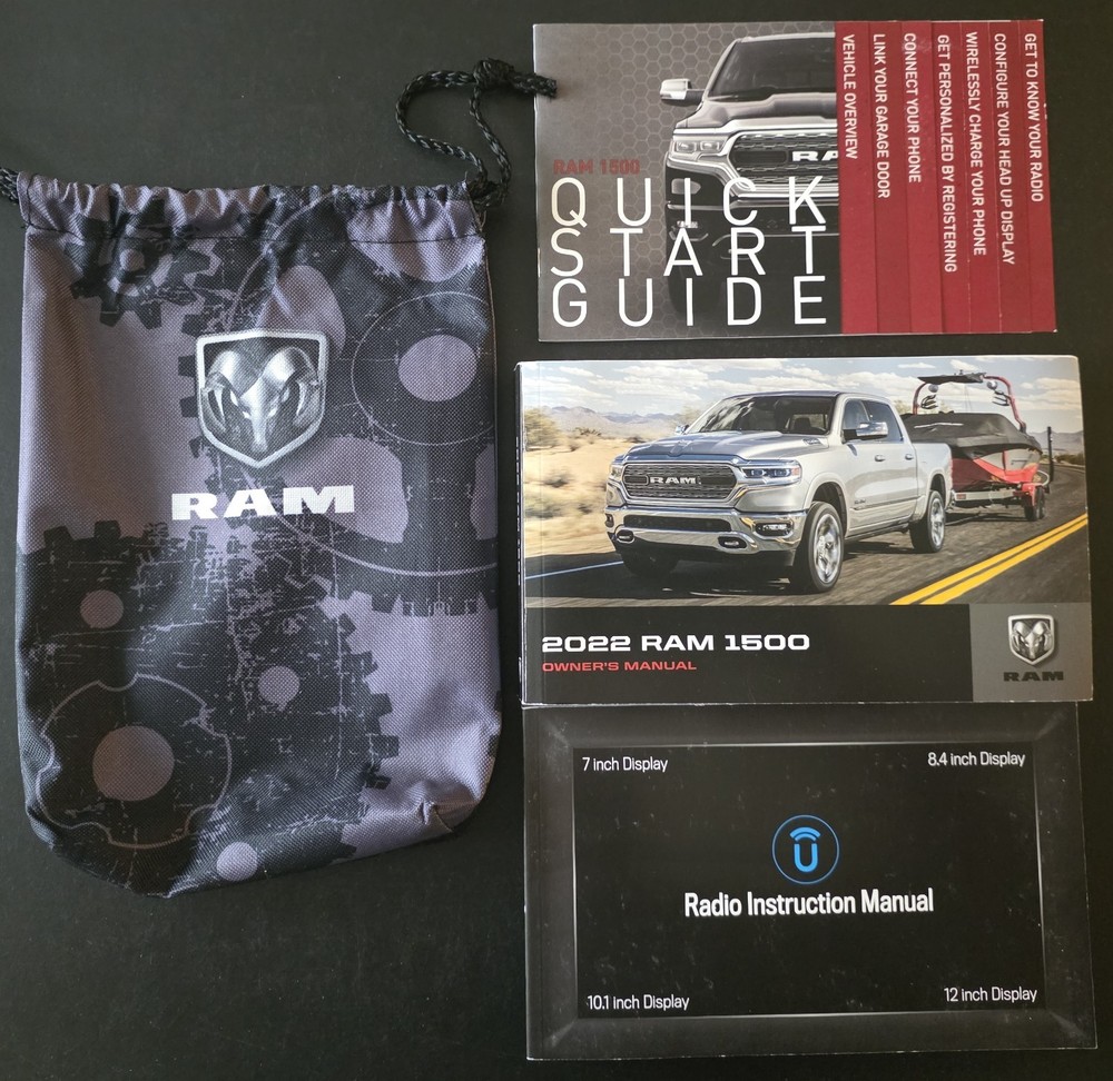 2022 Ram 1500 - Owners Manual / User Guide, Quick Reference Guide and Case!