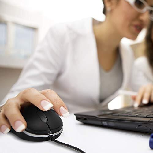 USB Mouse 2 Pack Computer Mouse Ergonomic Optical Wired Mice for Office and H...