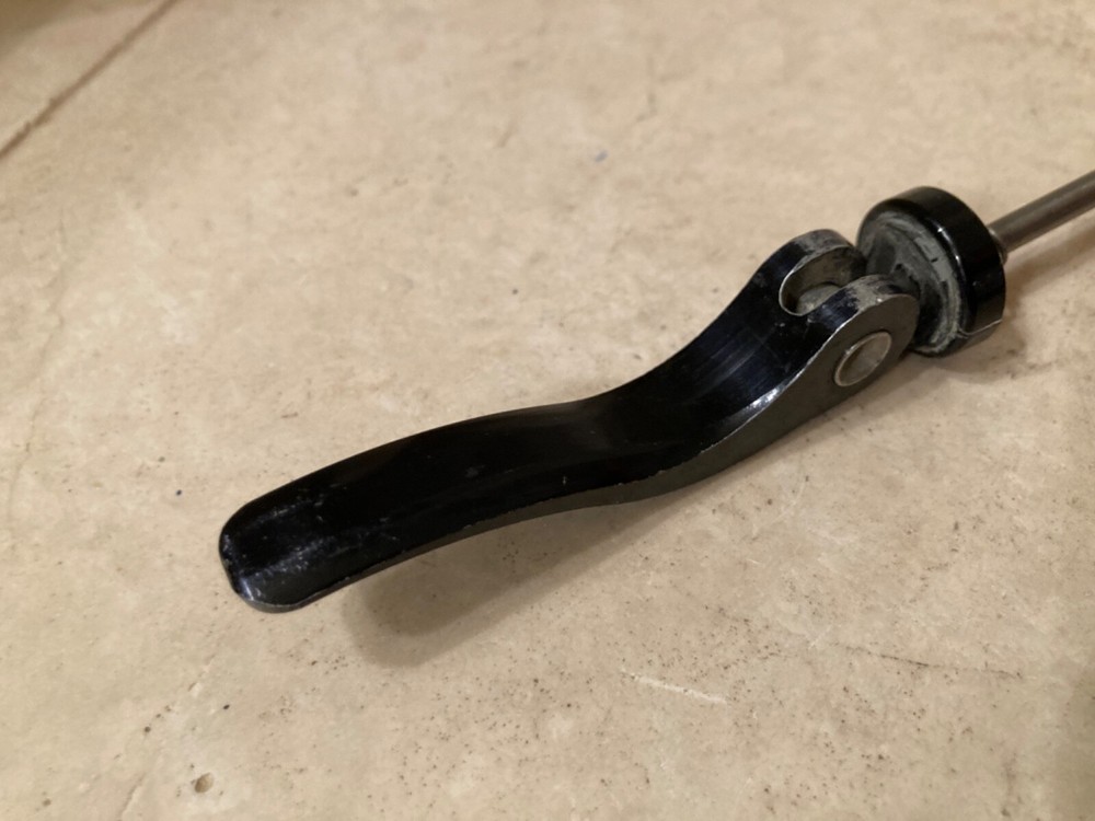 Salsa Flip Off Vintage Titanium Black Quick Release Skewer Front 100mm (no logo)