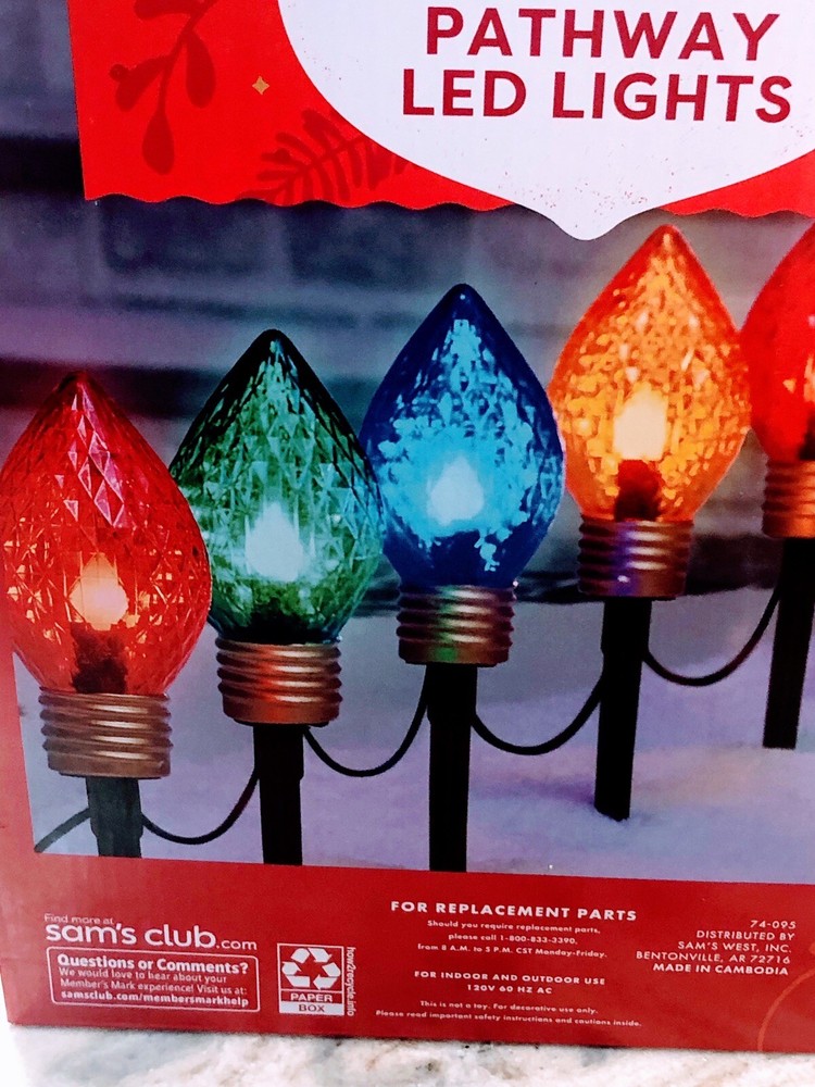 Member Mark Jumbo Pathway Multicolor LED Lights 12 Count