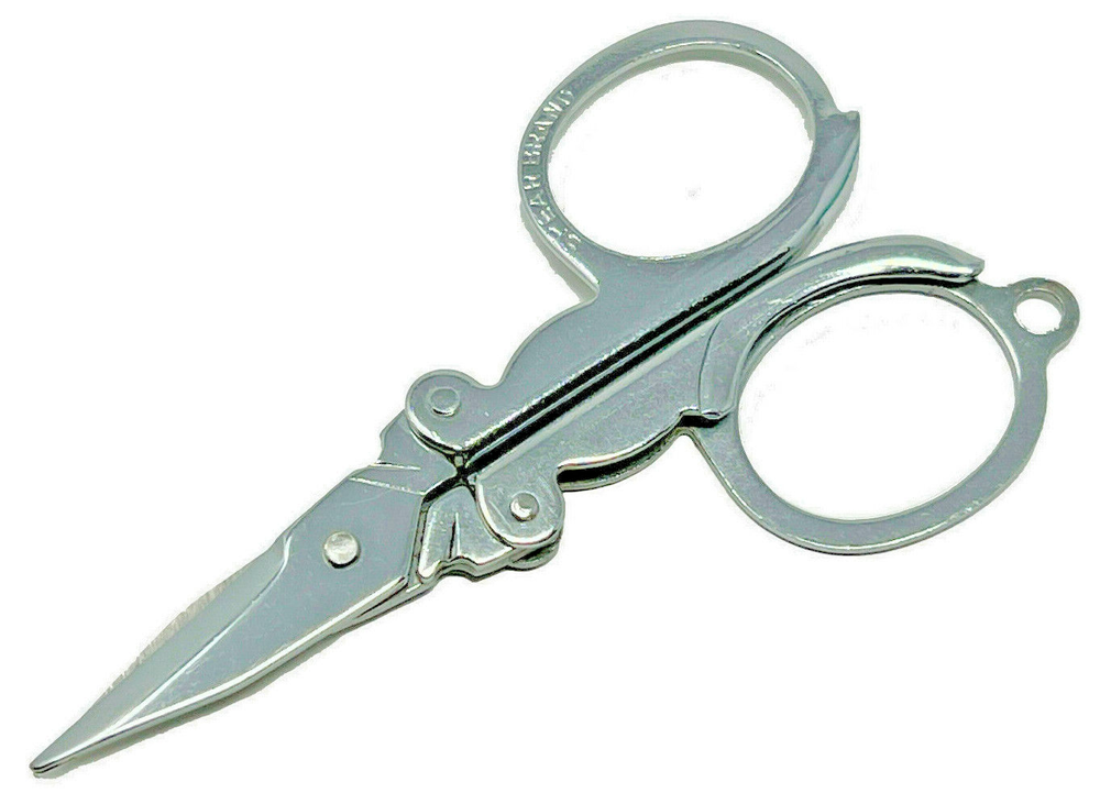4-Pack FOLDING POCKET SCISSORS - 3.5" - Metal Sharp Durable Portable Travel