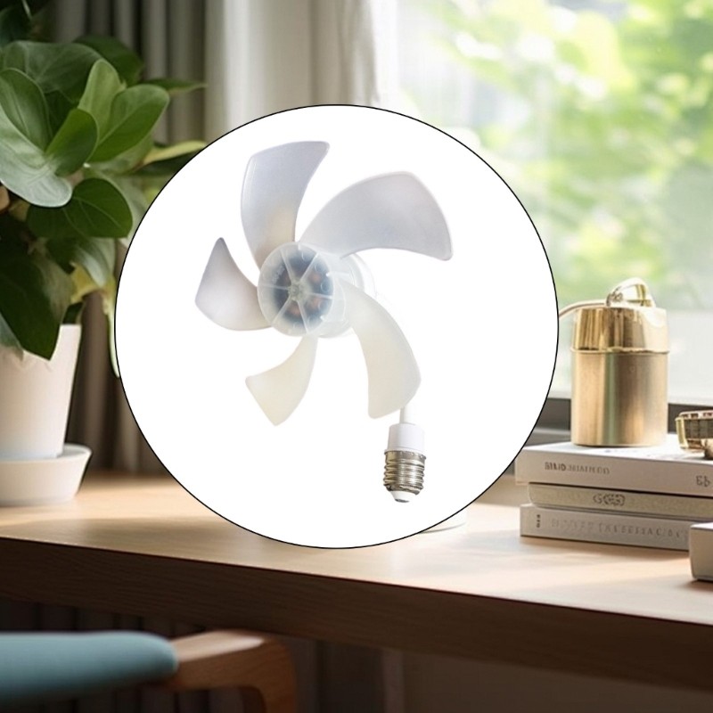 Ceiling Fan Light E27 Home Fixtures Quiet Ceiling Fan LED Light Plastic Texture