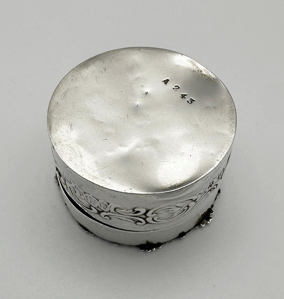 EDWARDIAN OPENWORK POMANDER BOX STERLING SILVER BIRMINGHAM 1909 W COMYNS