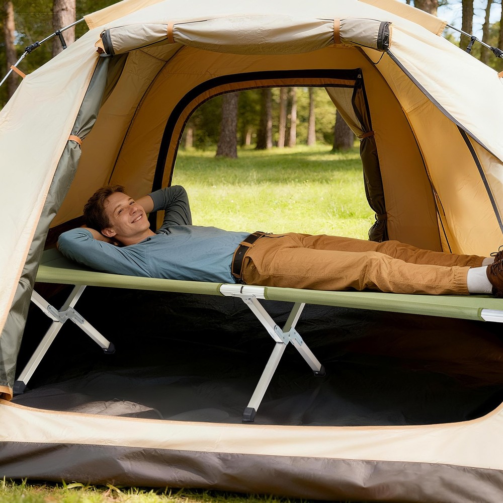 [Old Code: 27860141]RHB-03A Portable Folding Camping Cot with Carrying Bag