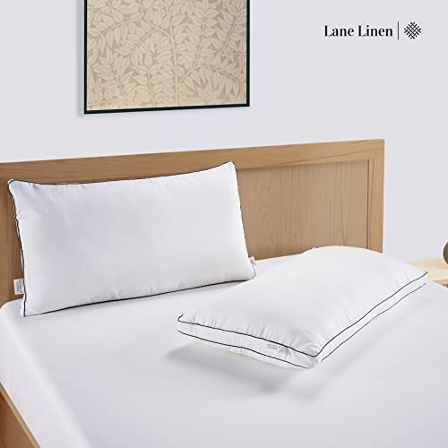 Bed Pillows Standard Size Set of 2, Medium Soft Standard (2 Pack) White