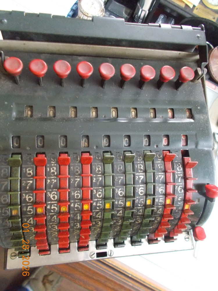 Todd Visible Adding Machine with Key