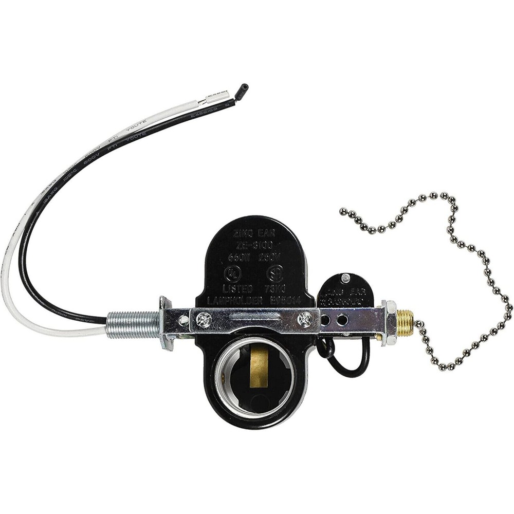 Ceiling Fan 2-Light Socket Switch for Zing Ear ZE-310D ZE-109M Pull Chain Lamp