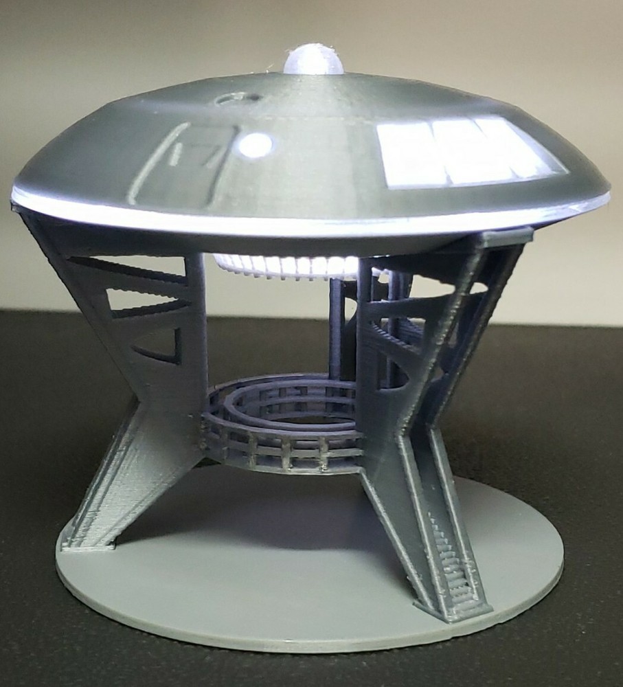 Jupiter 2 [from Lost in Space] - with Light & Gantry Stand - small