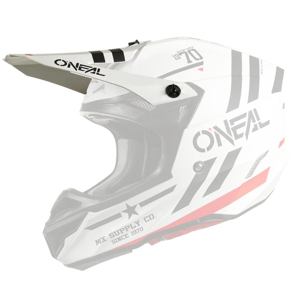 O'Neal 5 Series Squadron Replacement Visor - White/Black