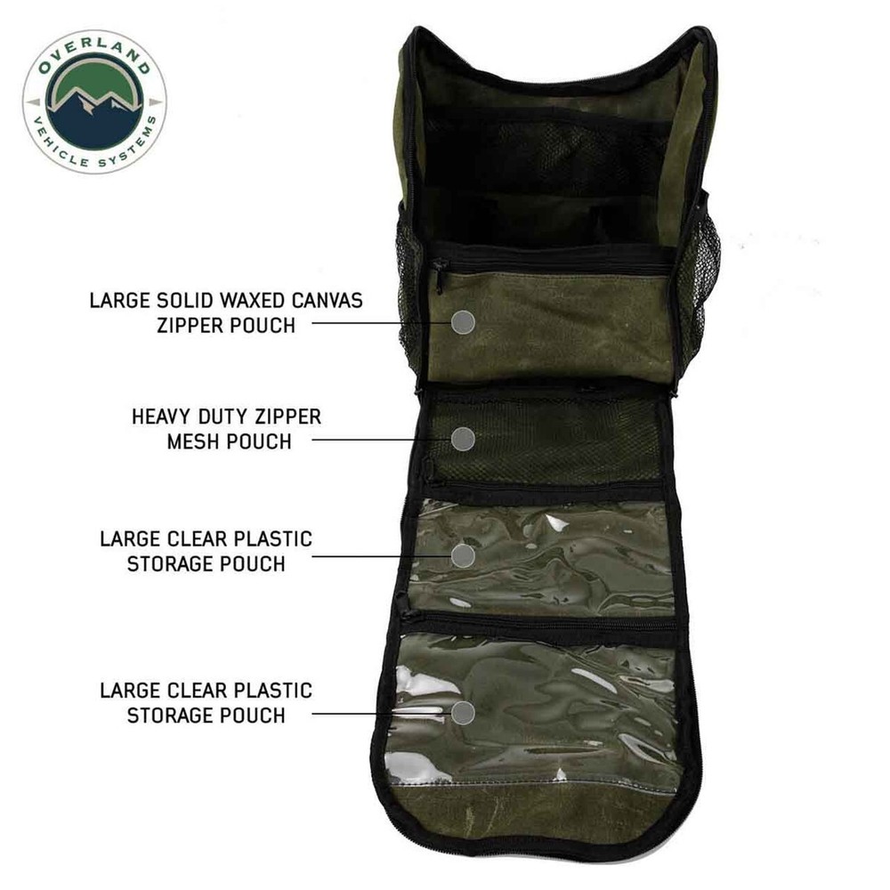 Overnight Bag with Handle & Straps - #16 Waxed Canvas Storage