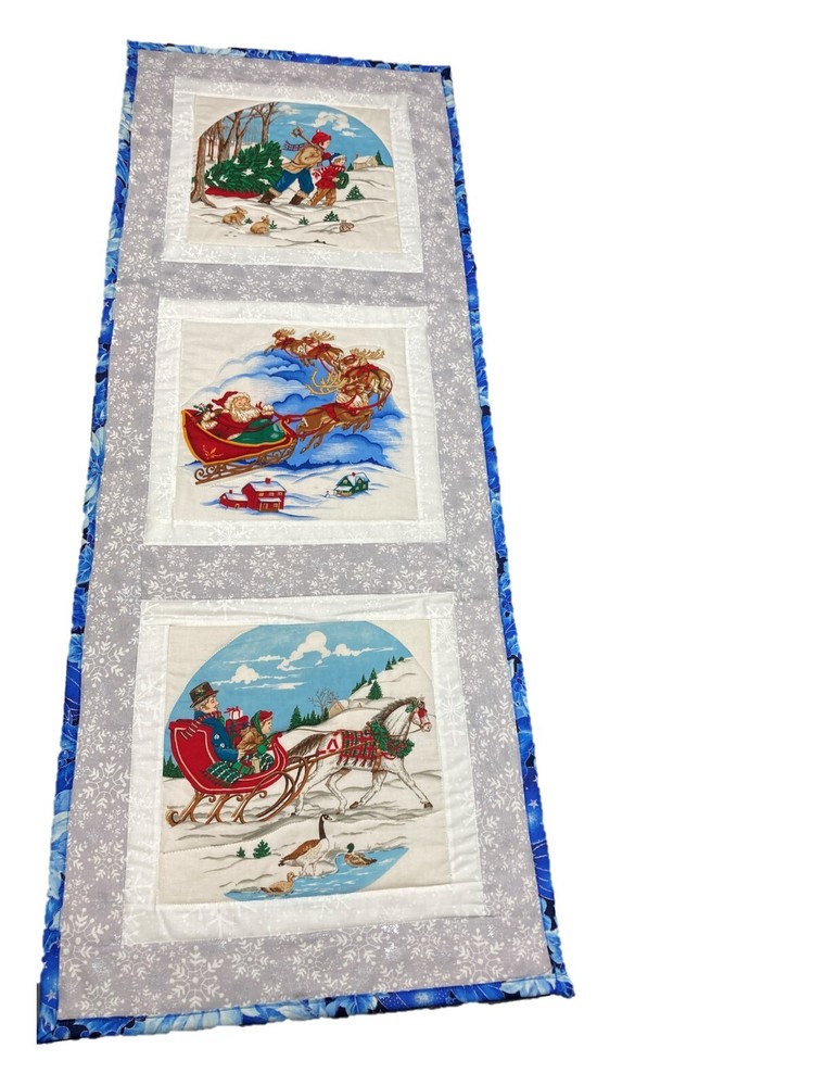 Quilted December Enjoying the Snow Table Runner