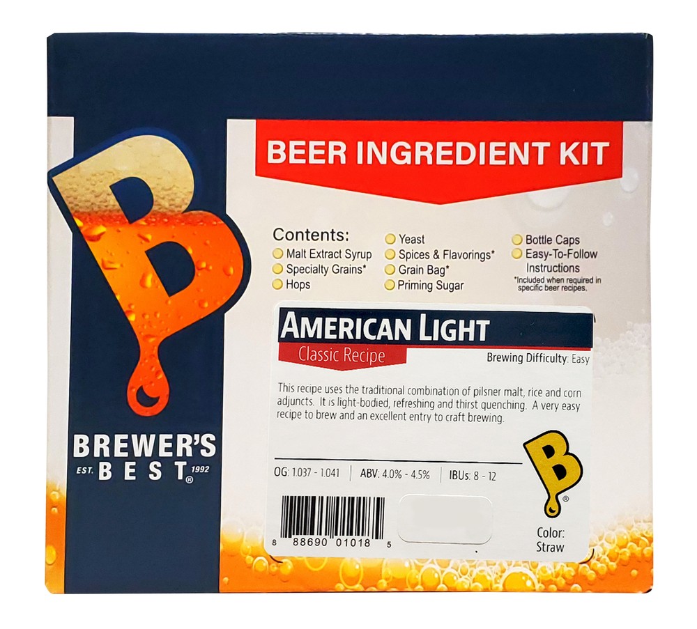 American Light Ingredient Kit for Home Brew Beer Making