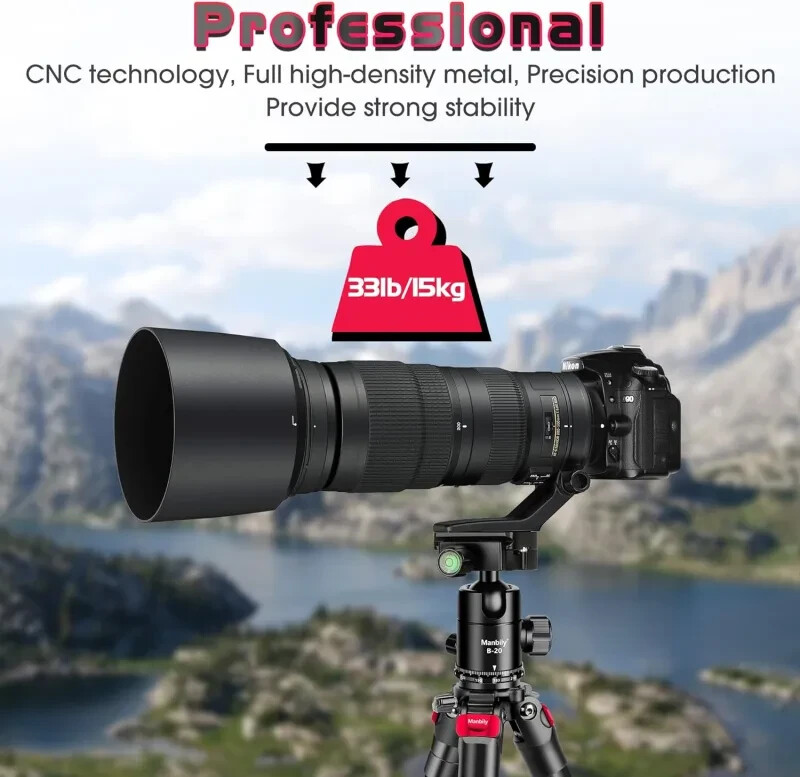 Manbily Tripod Ball Head, B-20 US