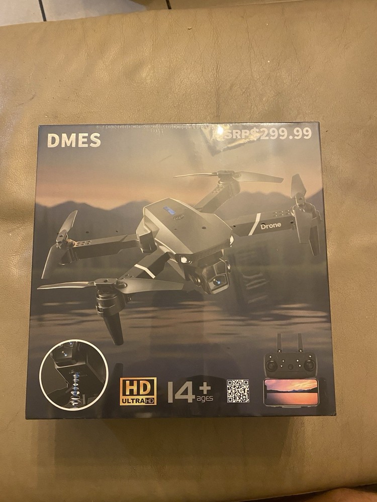 DMES HD Camera Quadcopter Drone Remote Control Black for Ages 14+