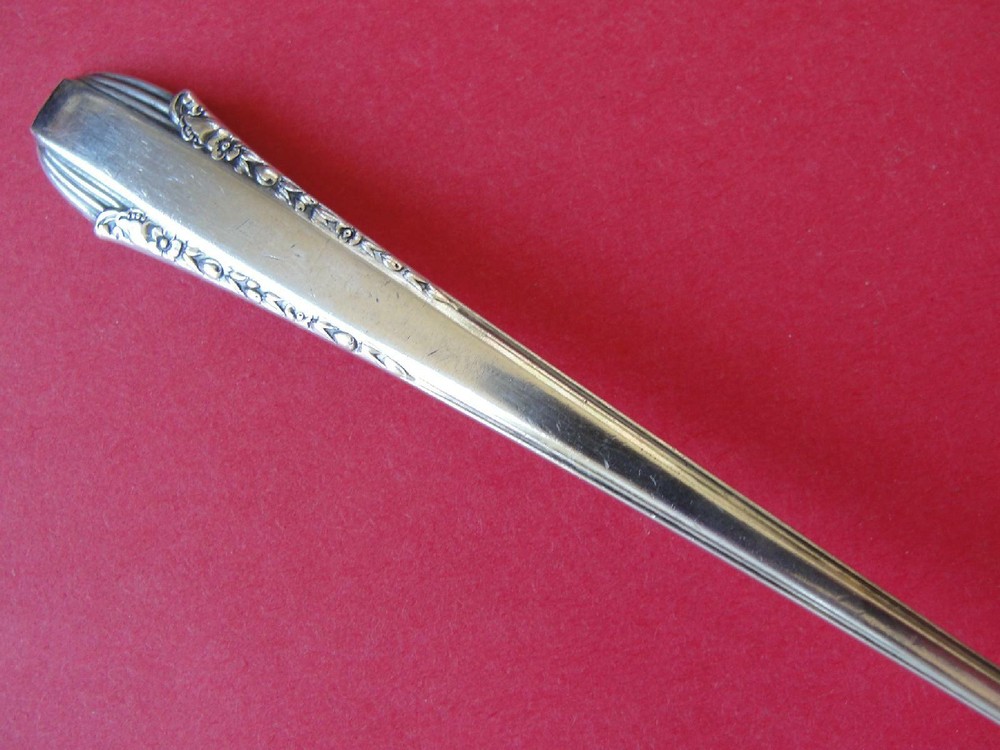 International Silver Co. "Enchantress" Sterling Silver Olive/Pickle Fork