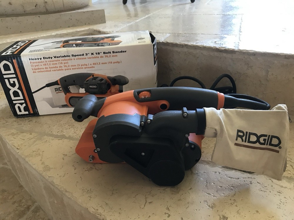 RIGID Heavy Duty Variable Speed 3” x 18” Belt Sander
