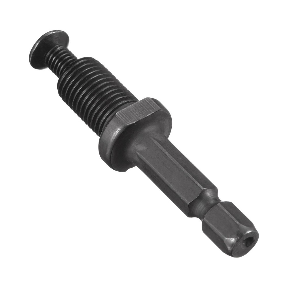 3/8"-24UNF Thread Keyless Drill Chuck Adapter for Impact Drivers Hex Shank