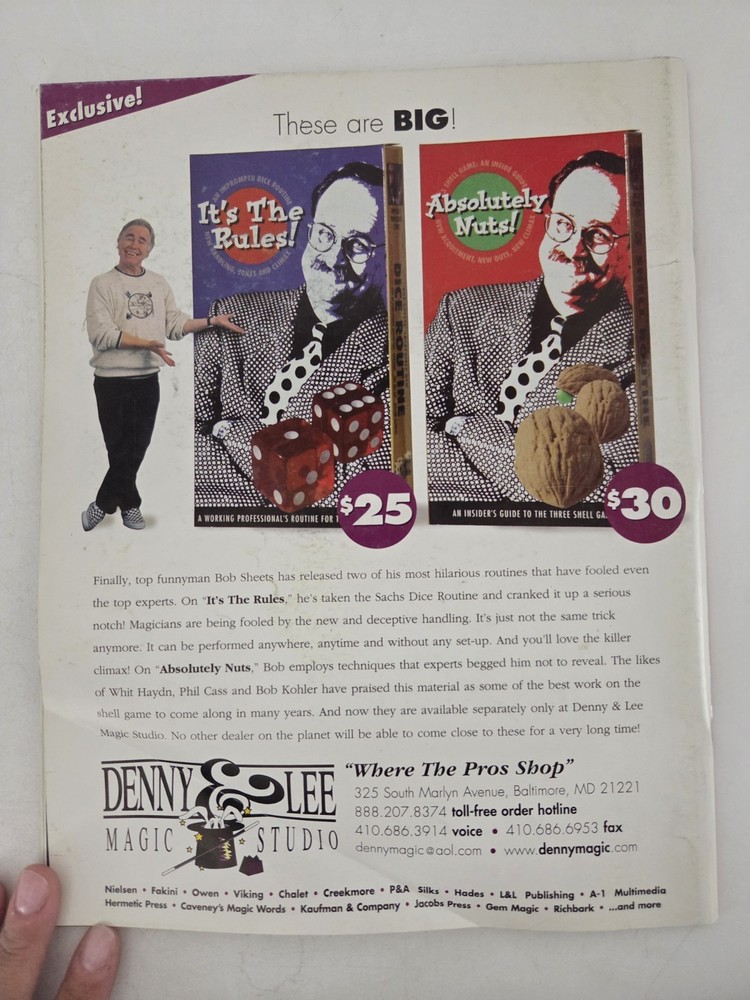 Genii Magic Magazine For Magicians October 2002 Issue