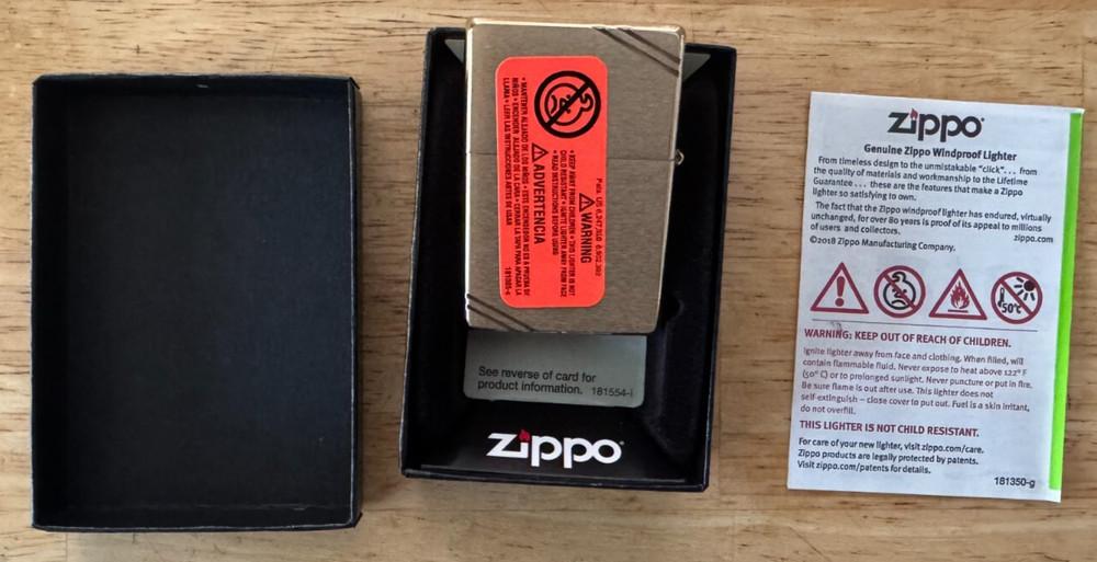 HARLEY DAVIDSON ZIPPO LIGHTER MINT (A9)