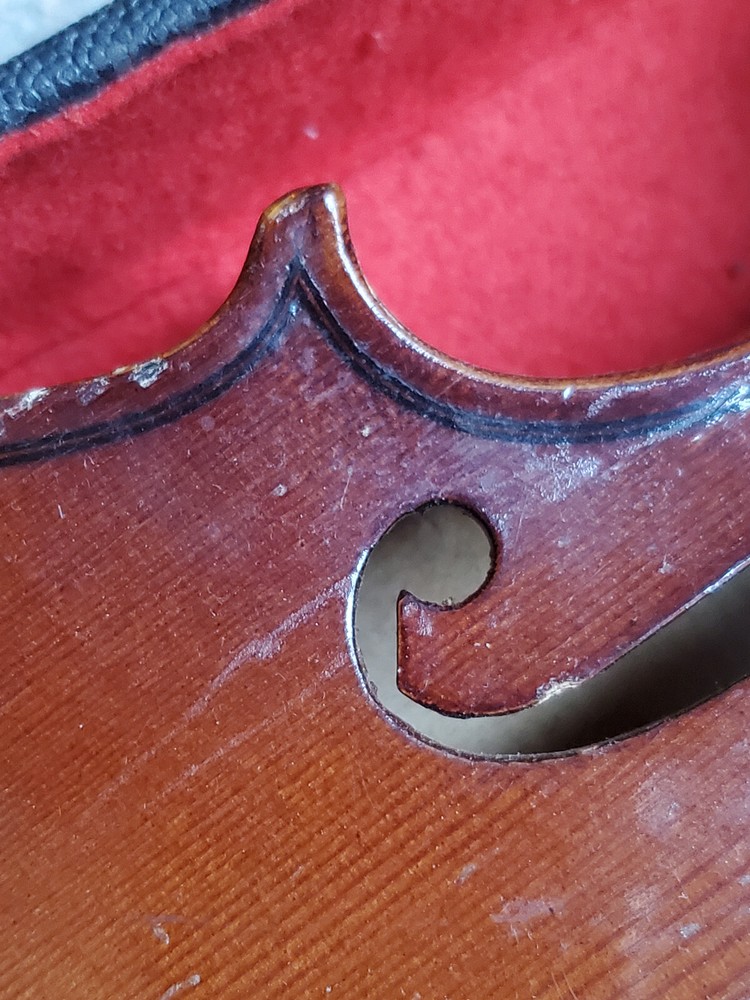 nicely flamed old 3/4 Violin violon