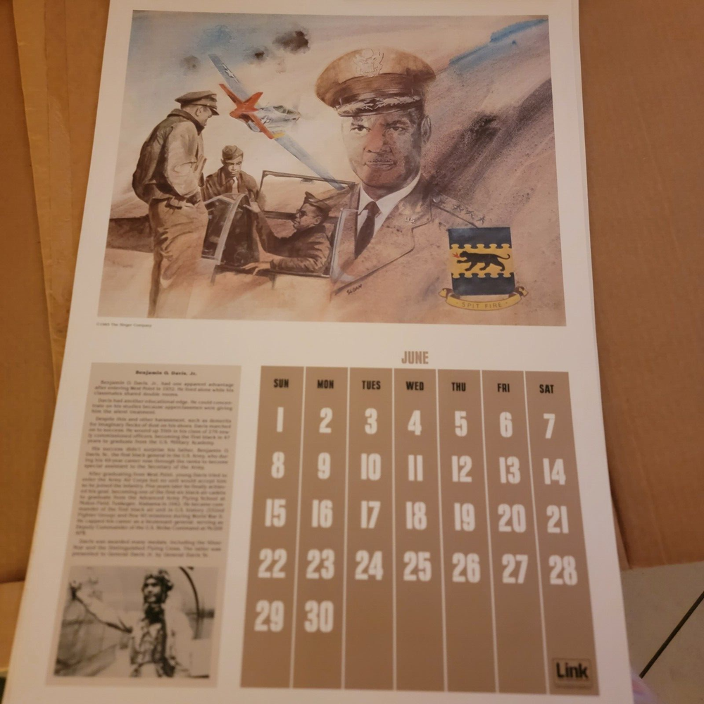 TWO (1981 & 1986) Trainer Flight Simulator by Singer Co. Annual Calendars PLUS !