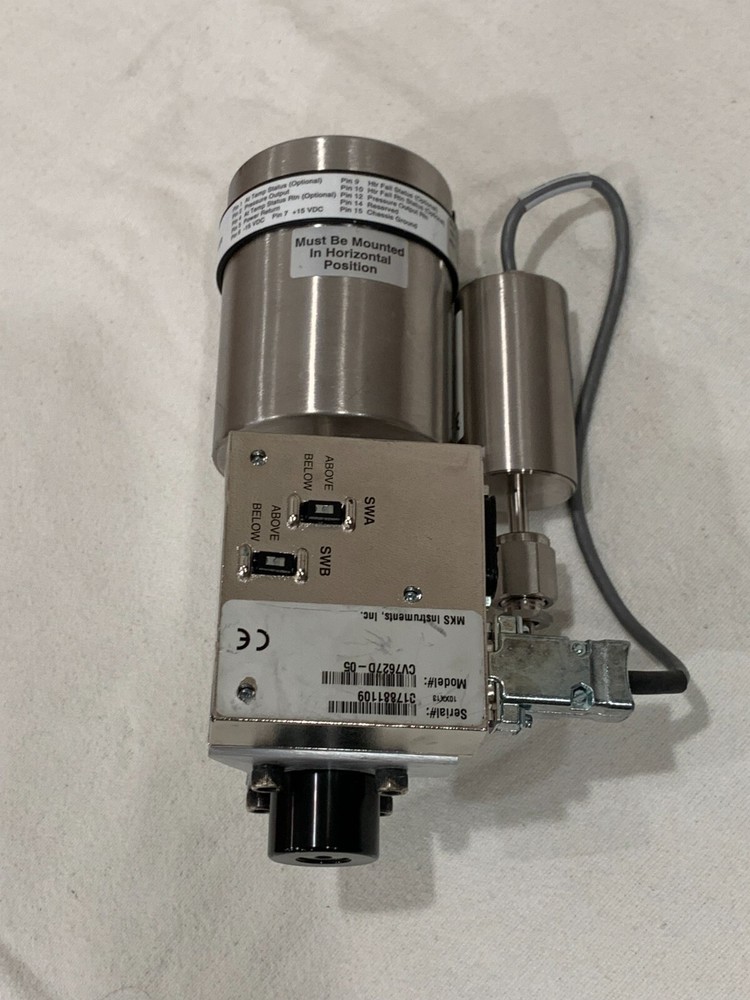 MKS Baratron Capacitance Manometer CV7627D-05 Baratron Isolation System