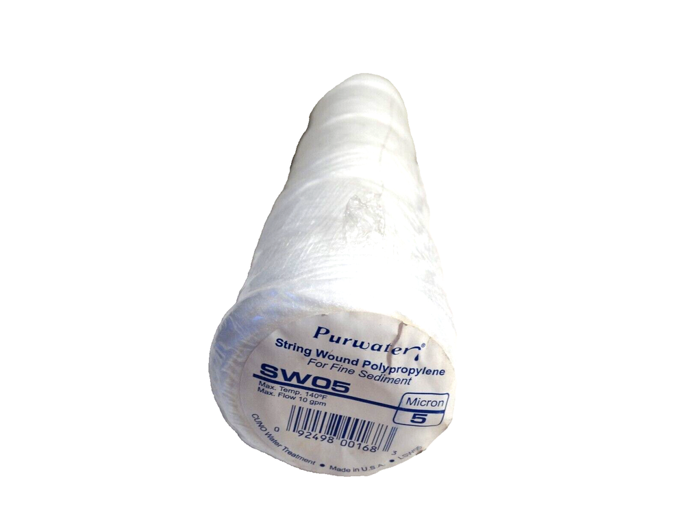 5 Micron 10" x 2.5" String Wound Sediment Water Filter