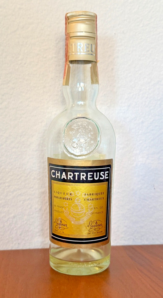 Vintage Chartreuse Bottle | RARE 1960s 350ml Liquor