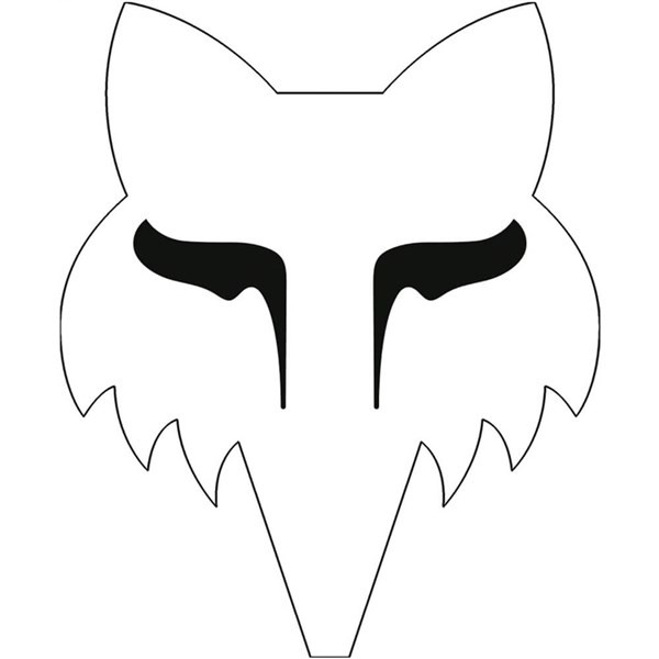 Fox Racing Fox Head Sticker | White | Size 1.5"