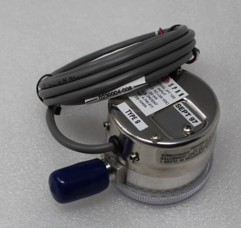 Scott IPT122 Indicating Pressure Transmitter 0-100 PSI IPT TYPE 9