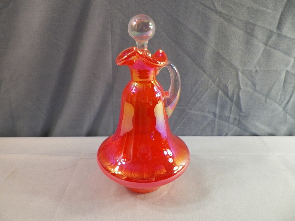 2003 Gibson Bright Orange Glass Cruet